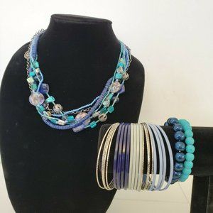 Fashion Jewelry Necklace And Bracelets Set